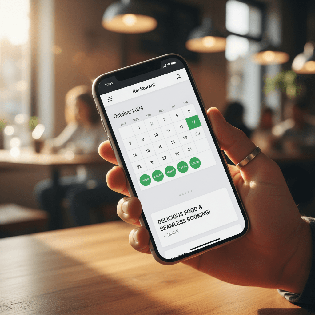 Sitio web de restaurante con sistema de reservas integrado