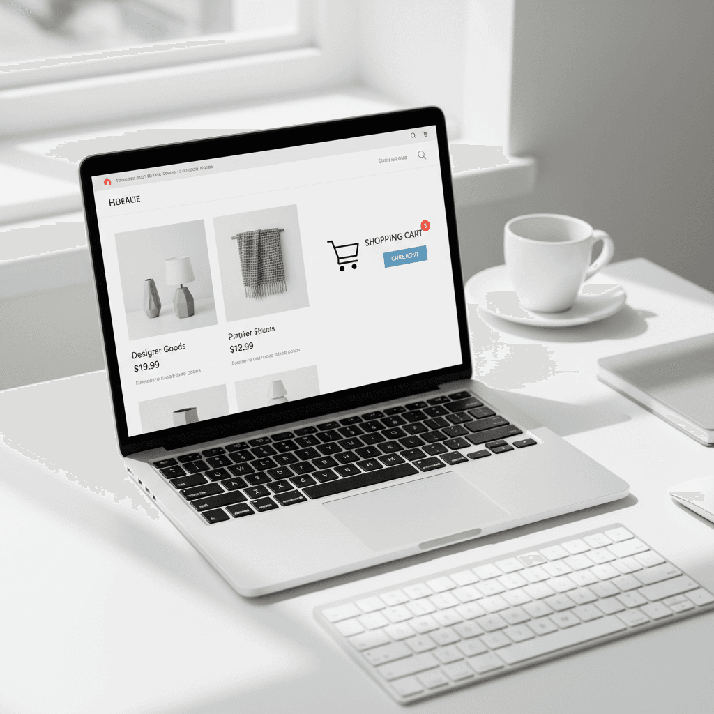 Sitio web de comercio electrónico con integración de compra