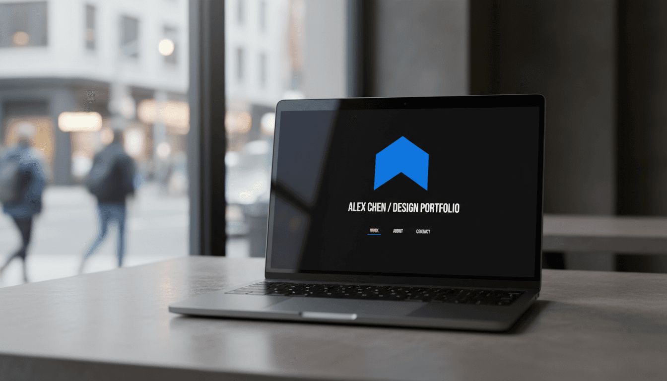 Sitio web de negocio local con galería de trabajos y navegación clara